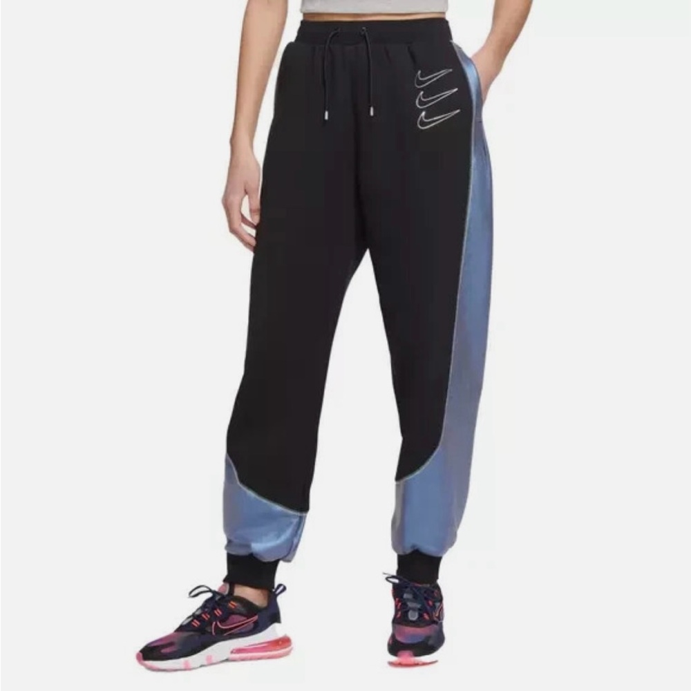 Womens xl Nike joggers black blue